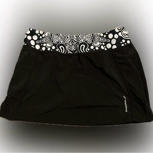 Brooks Women's Glycerin Skort Black/White Diva Print Women's Size M
